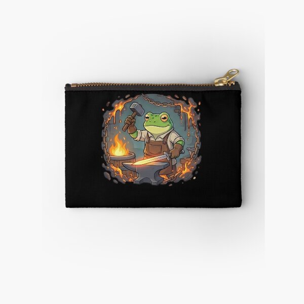 Item preview, Cute Fantasy Frog Blacksmith Forging Sword designed and sold by k3rstman1.