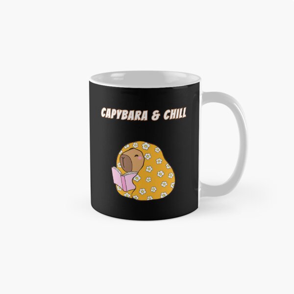 Item preview, Capybara & Chill Cozy Blanket Reading Kawaii Meme designed and sold by AnimalMemeHub.