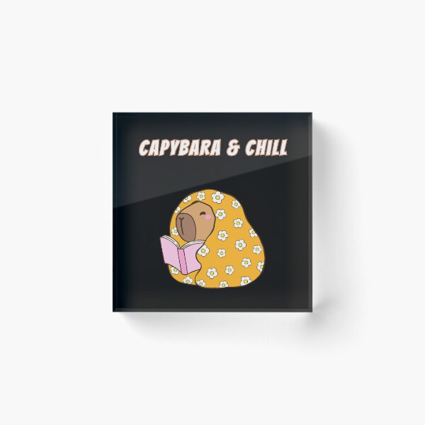 Item preview, Capybara & Chill Cozy Blanket Reading Kawaii Meme designed and sold by AnimalMemeHub.
