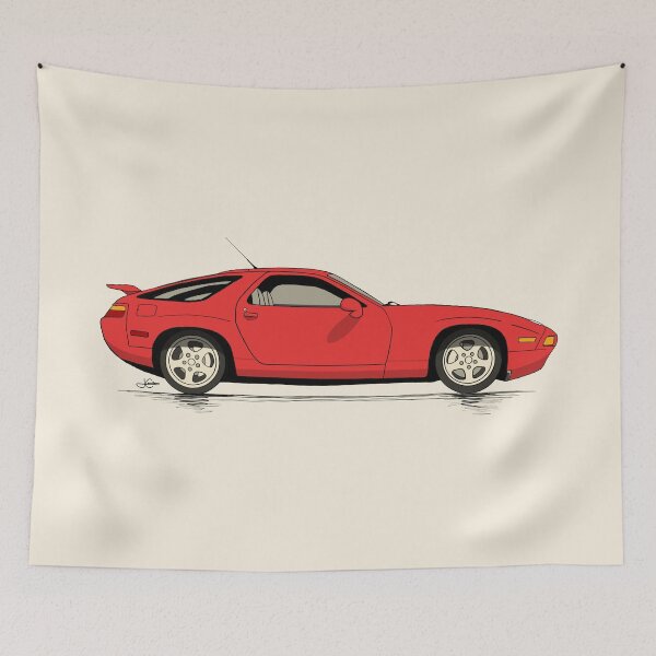 Item preview, 928 GTS hand drawn Illustration Guards Red designed and sold by blackdogshop.
