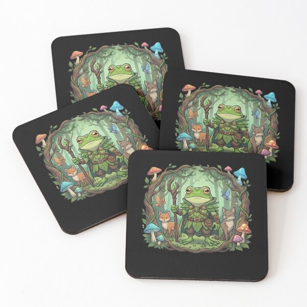 Item preview, Whimsical Fantasy Frog Sorcerer Woodland Adventure designed and sold by k3rstman1.
