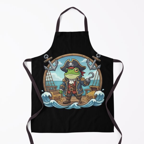 Item preview, Fantasy Frog Pirate Captain Ocean Adventure designed and sold by k3rstman1.