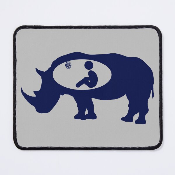 Item preview, Ace Ventura Rhino Scene - Navy Blue Silhouette designed and sold by Artsy Sharky.