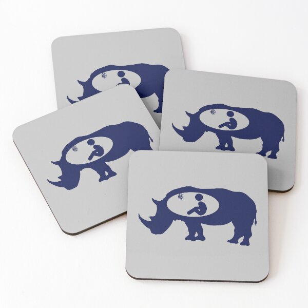 Item preview, Ace Ventura Rhino Scene - Navy Blue Silhouette designed and sold by Artsy Sharky.