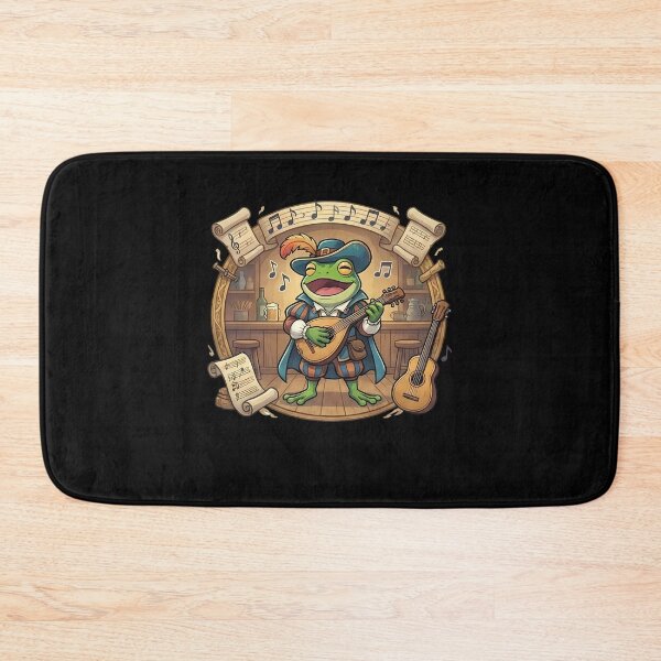 Item preview, Fantasy Frog Bard Playing Lute Tavern Music designed and sold by k3rstman1.