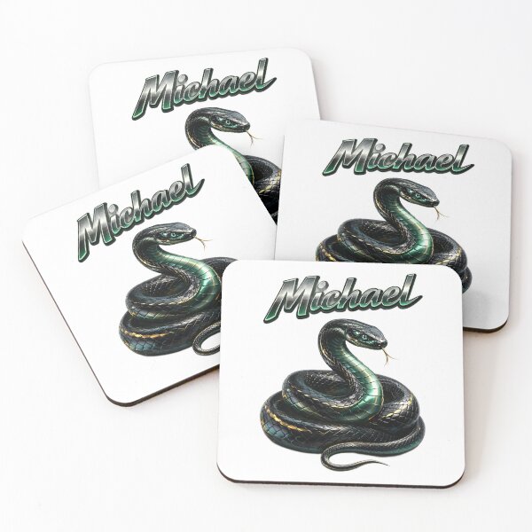 Item preview, Michael Year of the Snake Eastern Zodiac Snake Power Strength Design designed and sold by AlexLineArt.