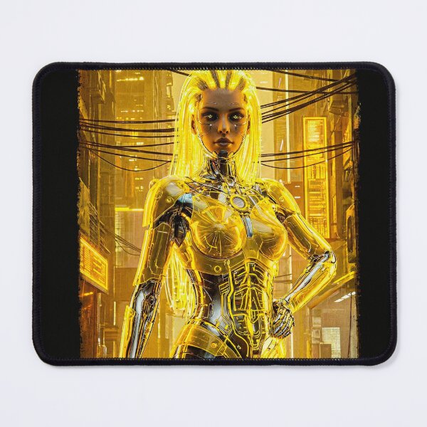 Item preview, golden cybergirl designed and sold by HeyLemon.