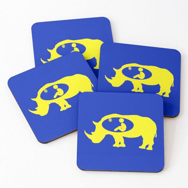 Item preview, Ace Ventura Rhino Scene - Yellow Silhouette designed and sold by Artsy Sharky.