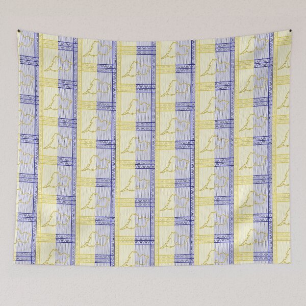 Item preview, County Clare Flag Keffiyeh/Kufiyyeh Solidarity Pattern  designed and sold by feardeargcrafts.