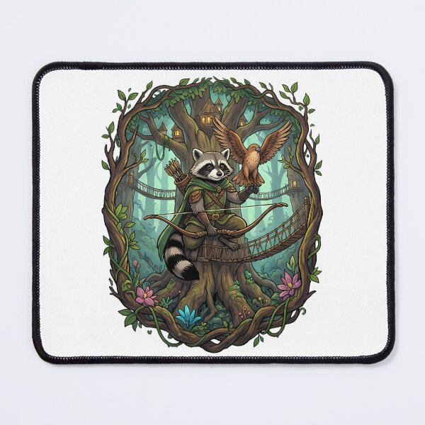 Item preview, Fantasy Raccoon Archer Forest Treehouse Adventure designed and sold by k3rstman1.