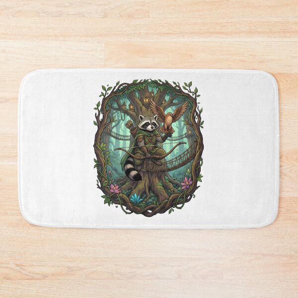 Item preview, Fantasy Raccoon Archer Forest Treehouse Adventure designed and sold by k3rstman1.