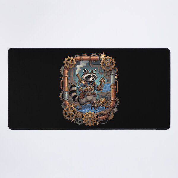 Item preview, Fantasy Steampunk Raccoon Mechanical Inventor Goggles designed and sold by k3rstman1.