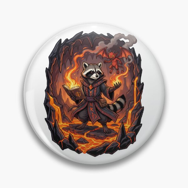 Item preview, Raccoon Necromancer Dark Fantasy Magic designed and sold by k3rstman1.