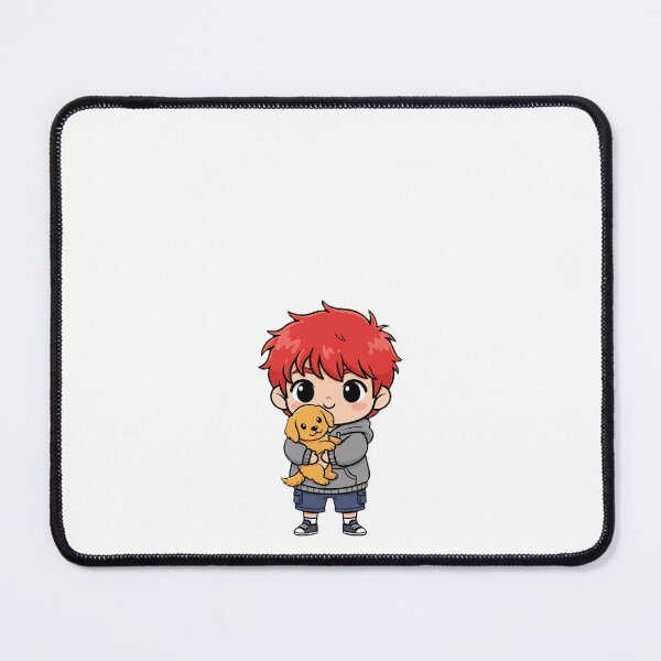 Item preview, chibi boy sticker with dog designed and sold by ManhuaDragon.