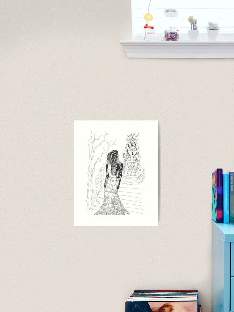 Thumbnail 2 of 3, Art Print, worshipping designed and sold by Anthropolog.