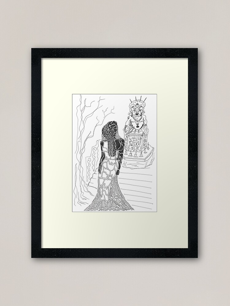 Thumbnail 1 of 7, Framed Art Print, worshipping designed and sold by Anthropolog.