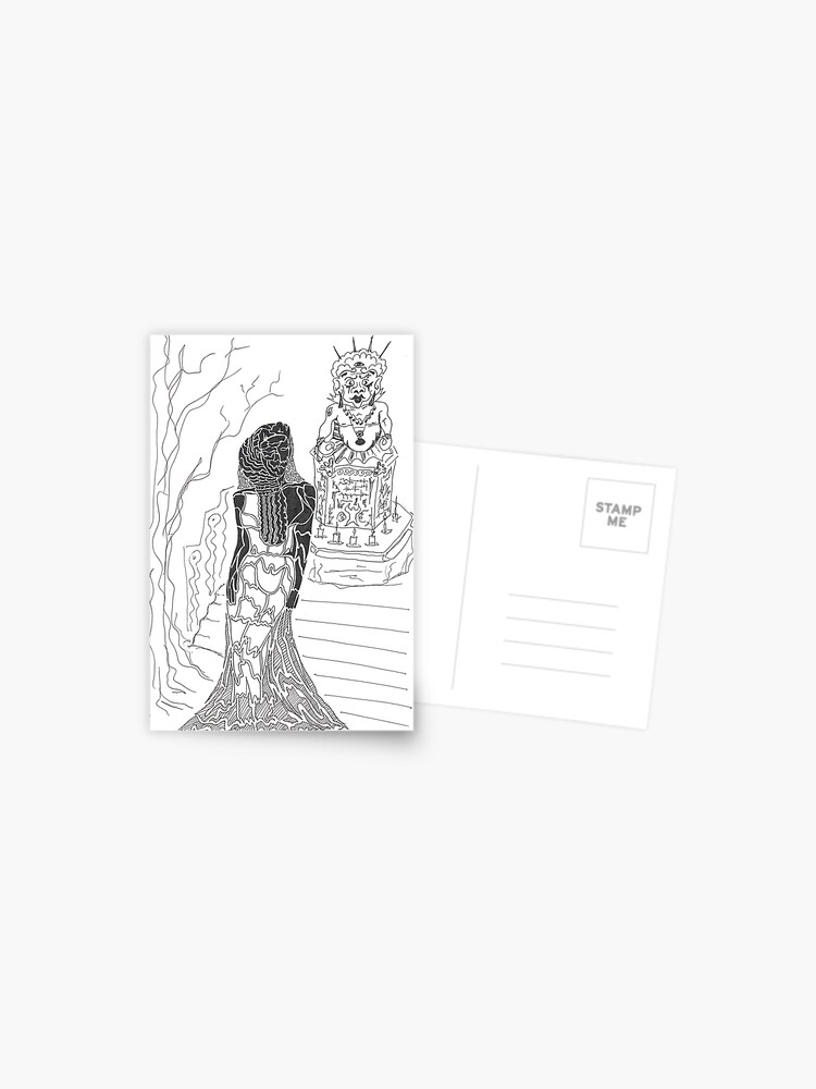 Thumbnail 1 of 2, Postcard, worshipping designed and sold by Anthropolog.