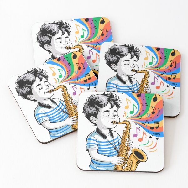 Item preview, Just a boy with his sax designed and sold by Agu210.