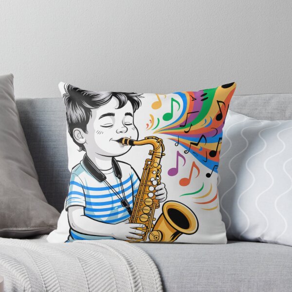 Item preview, Just a boy with his sax designed and sold by Agu210.