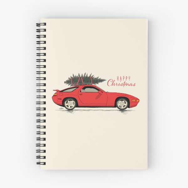 Item preview, Happy Christmas Red 928 GTS hand drawn Illustration designed and sold by blackdogshop.