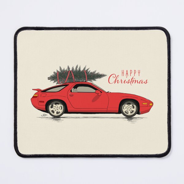 Item preview, Happy Christmas Red 928 GTS hand drawn Illustration designed and sold by blackdogshop.