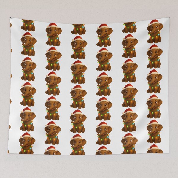 Item preview, Christmas African Bush Elephant designed and sold by Sillytoe.