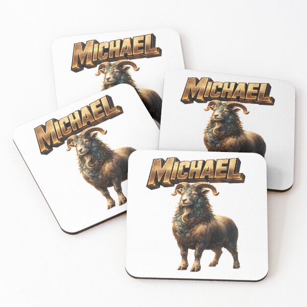 Item preview, Michael Year of the Goat Eastern Zodiac Goat Power Strength Design designed and sold by AlexLineArt.