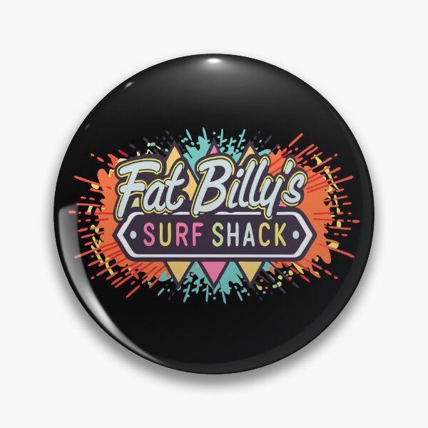 Item preview, Fat Billy's Surf Shack Retro Logo designed and sold by Text2tee.