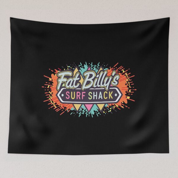 Item preview, Fat Billy's Surf Shack Retro Logo designed and sold by Text2tee.