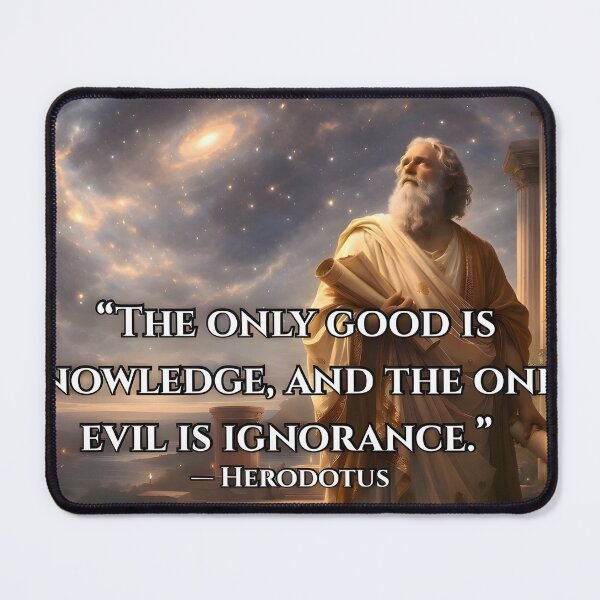 Item preview, The only good is knowledge, and the only evil is ignorance. designed and sold by ArtOfWarTshirts.