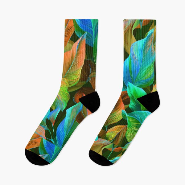 Item preview, Fantasy Tropical Island Colorful Palm Leaves Digital Art designed and sold by DEC02.