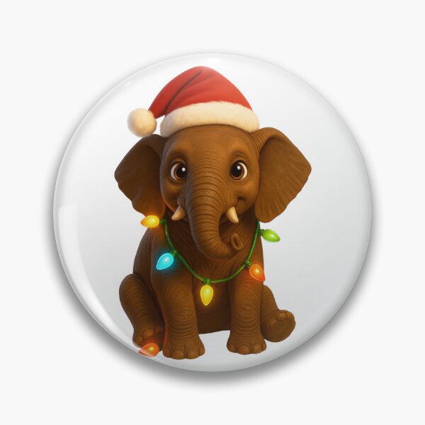 Item preview, Christmas African Forest Elephant designed and sold by Sillytoe.