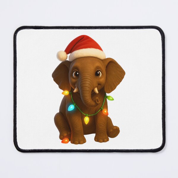 Item preview, Christmas African Forest Elephant designed and sold by Sillytoe.