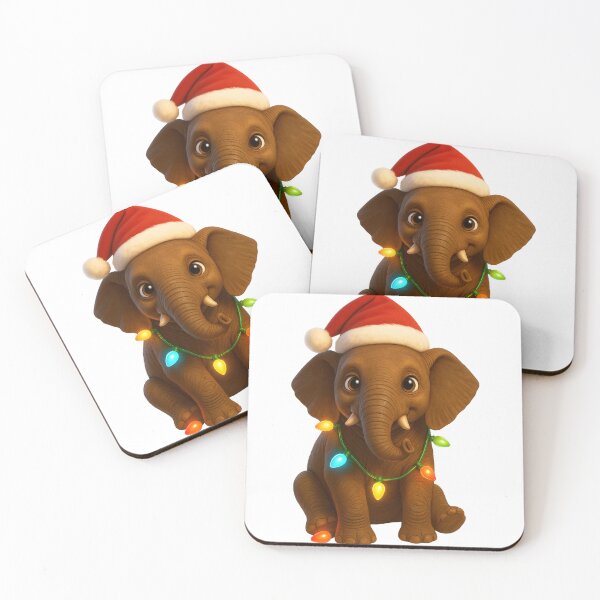 Item preview, Christmas African Forest Elephant designed and sold by Sillytoe.