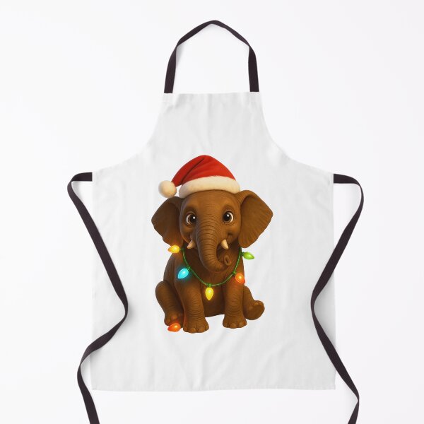 Item preview, Christmas African Forest Elephant designed and sold by Sillytoe.