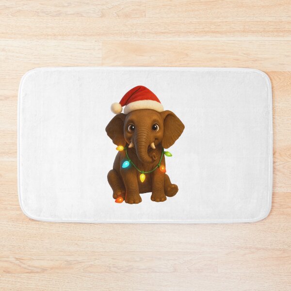 Item preview, Christmas African Forest Elephant designed and sold by Sillytoe.