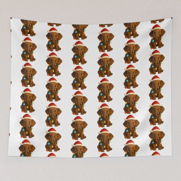 Item preview, Christmas African Forest Elephant designed and sold by Sillytoe.