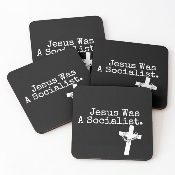 Item preview, Jesus Was A Socialist White Text Design designed and sold by EarthArtDesigns.