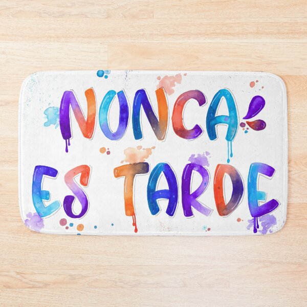Item preview, Motivational phrase - It's Never Too Late - Watercolor Art designed and sold by ColorAndQuote Art.