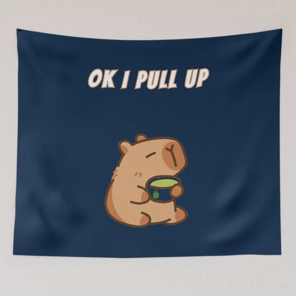 Item preview, Copy of Ok I Pull Up Capybara Matcha designed and sold by AnimalMemeHub.