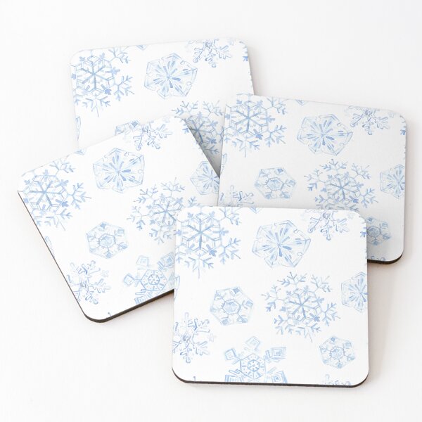 Item preview, Watercolor Snowflakes in Soft Blue designed and sold by Auravera Designs.