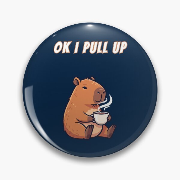 Item preview, Copy of Ok I Pull Up Capybara Coffee designed and sold by AnimalMemeHub.