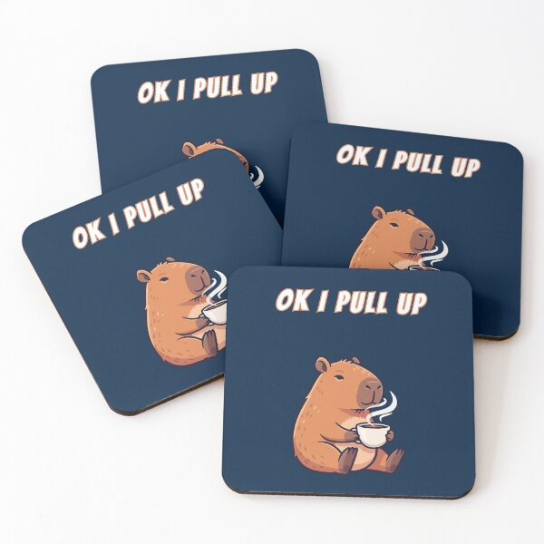 Item preview, Copy of Ok I Pull Up Capybara Coffee designed and sold by AnimalMemeHub.