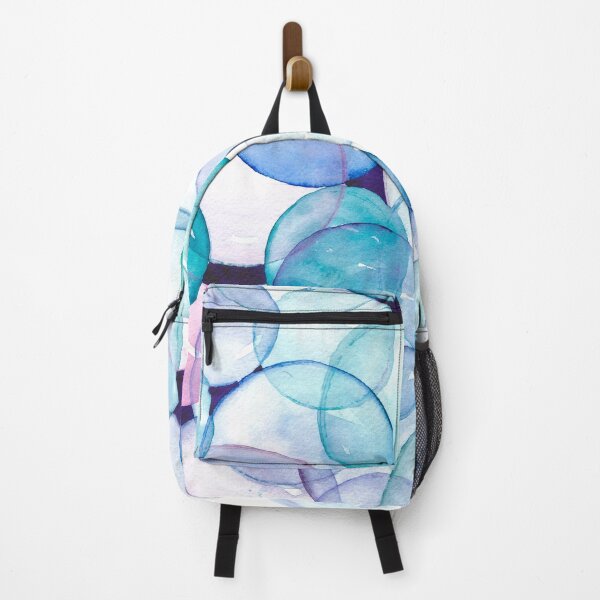Item preview, Abstract watercolor bubble pattern in pastel shades designed and sold by ColorAndQuote Art.