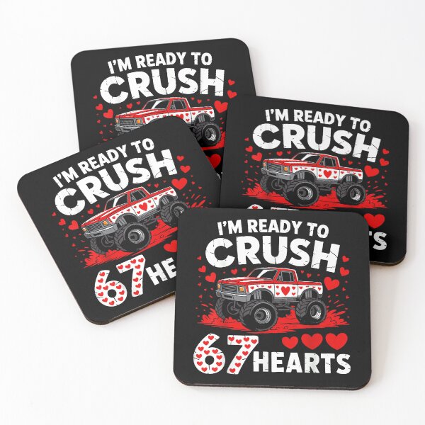 Item preview, I'm Ready to Crush 67 Hearts Truck 7 6 Valentines Day Boys designed and sold by MerchDeviant.