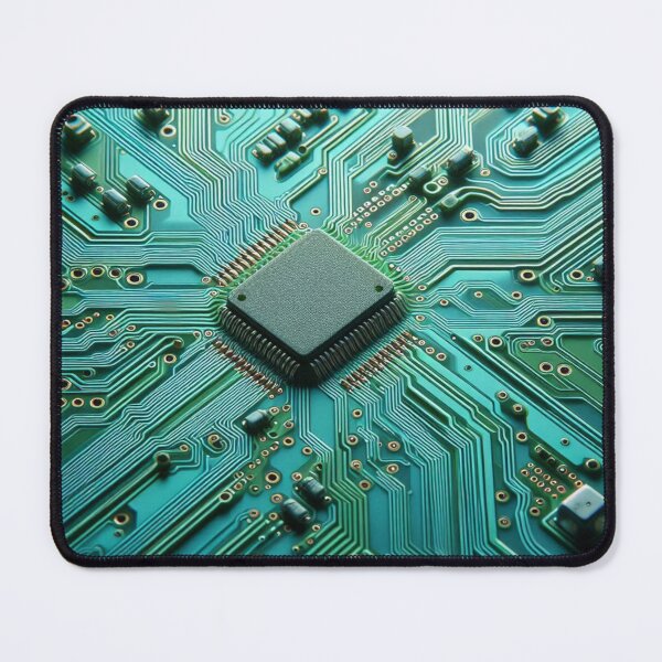 Item preview, Green PCB Computer Hardware print designed and sold by ArtUnova.