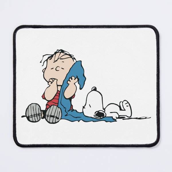 Item preview, linus and snoopy sleep on blanket designed and sold by jaqebistyrli.