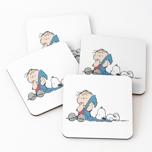 Item preview, linus and snoopy sleep on blanket designed and sold by jaqebistyrli.