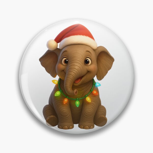 Item preview, Christmas Asian Elephant designed and sold by Sillytoe.