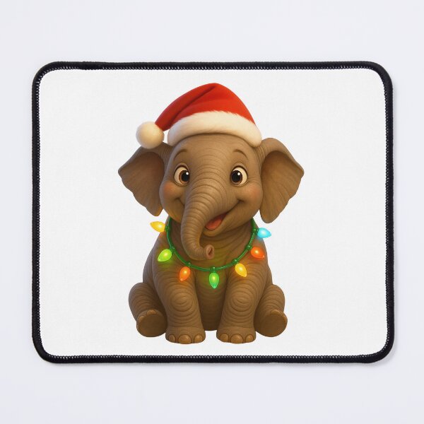 Item preview, Christmas Asian Elephant designed and sold by Sillytoe.